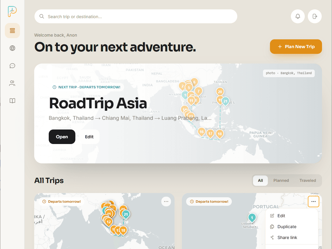 PlanCation – App-Screenshot